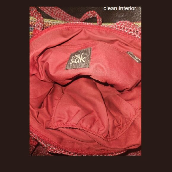 The Sak, Hobo Woven Crochet Colorful Rainbow Hippie Bohemian Bag - Picture 7 of 7